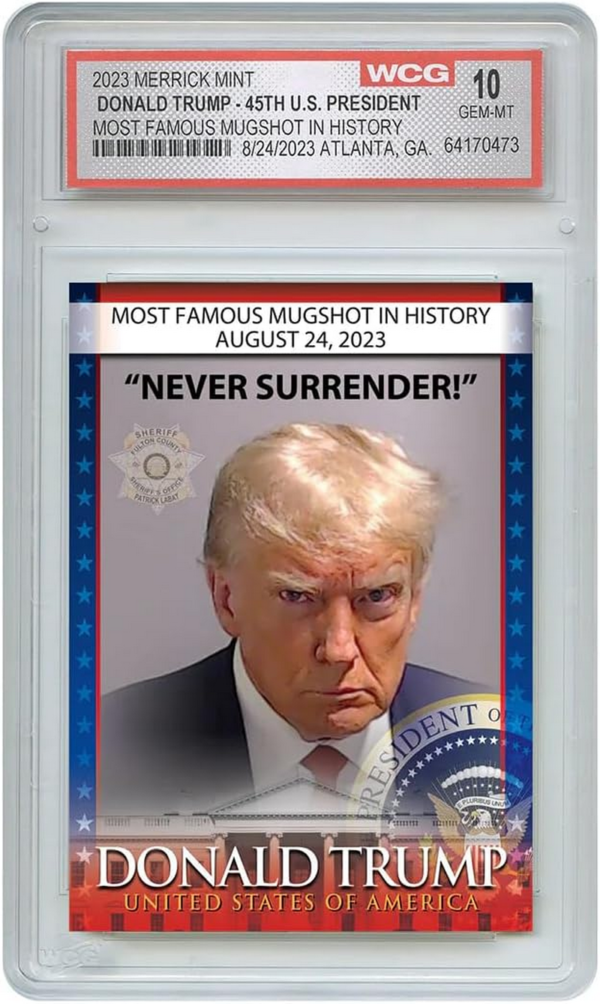 Trump Mugshot Collector Trading Card